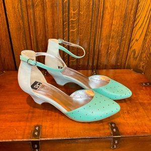 Kitten Heel Shoe with Ankle Strap by BC Footwear